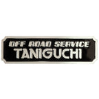 TANIGUCHI Stainless Steel Logo Plate 7x2cm