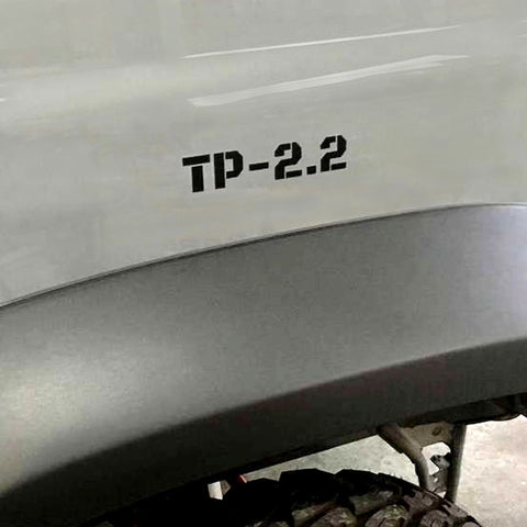 4WD PROJECT Tire Pressure Decals