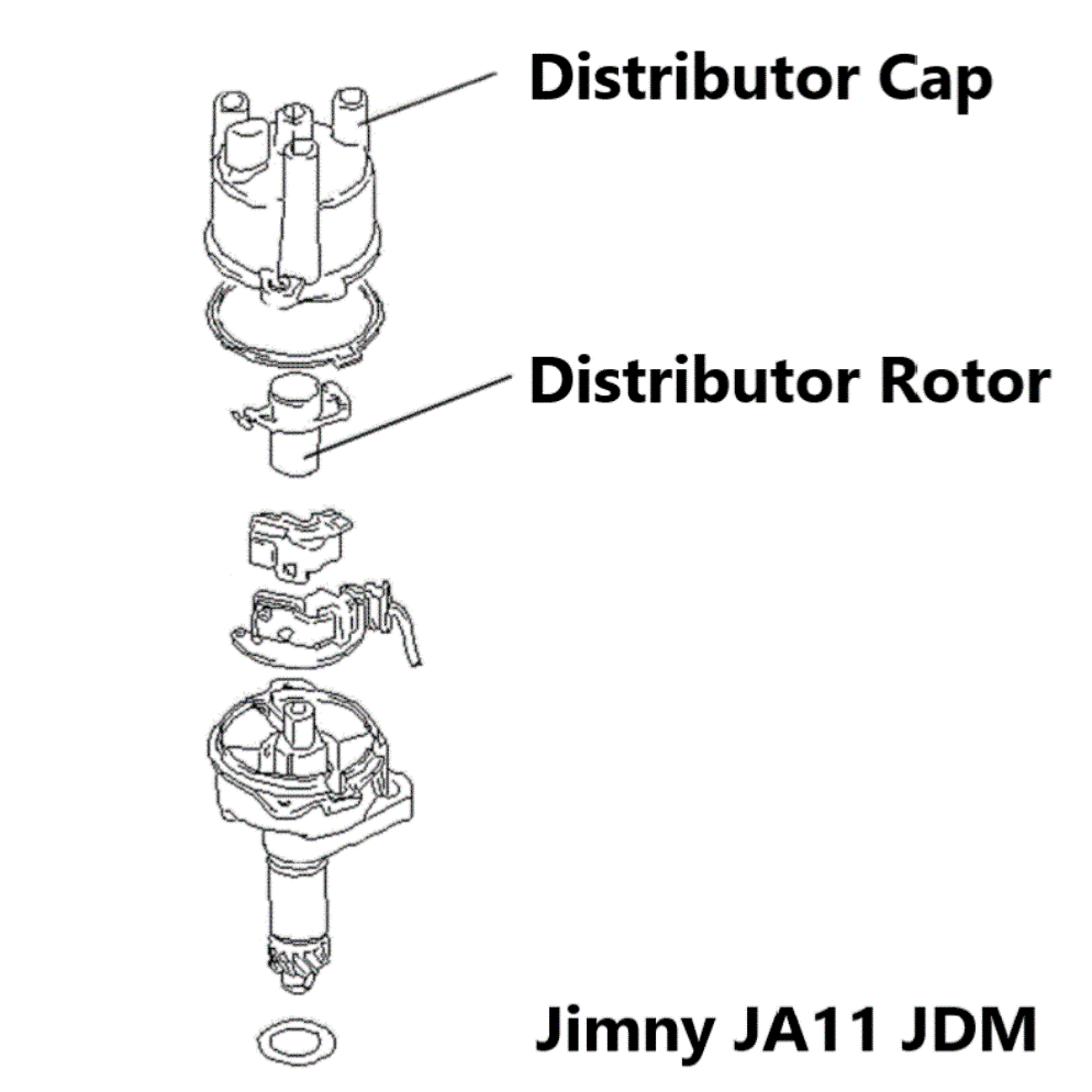 SUZUKI Distributor Cap and Rotor for Jimny JDM (1986-1998)