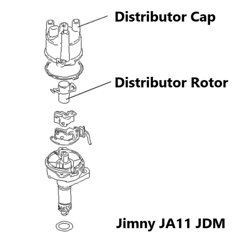 SUZUKI Distributor Cap and Rotor for Jimny JDM (1986-1998)