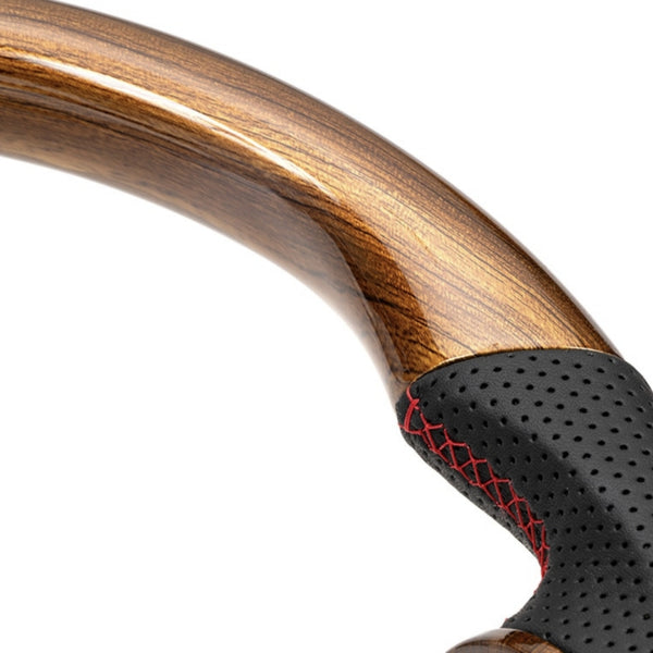 SHOWA GARAGE Leather Combination Steering Wheel Glossy Jimny (2018-ON)