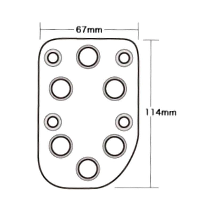 APIO Aluminum Pedal Set Jimny (1990-1998) AT