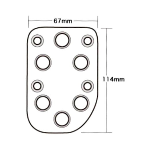 APIO Aluminum Pedal Set Jimny (1990-1998) AT