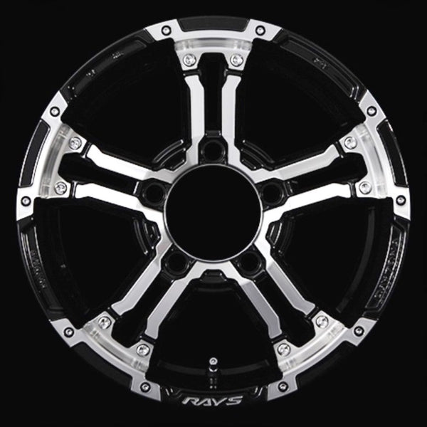 RAYS DAYTONA FDX-J Black Diamond Cut 16" Wheels for Jimny