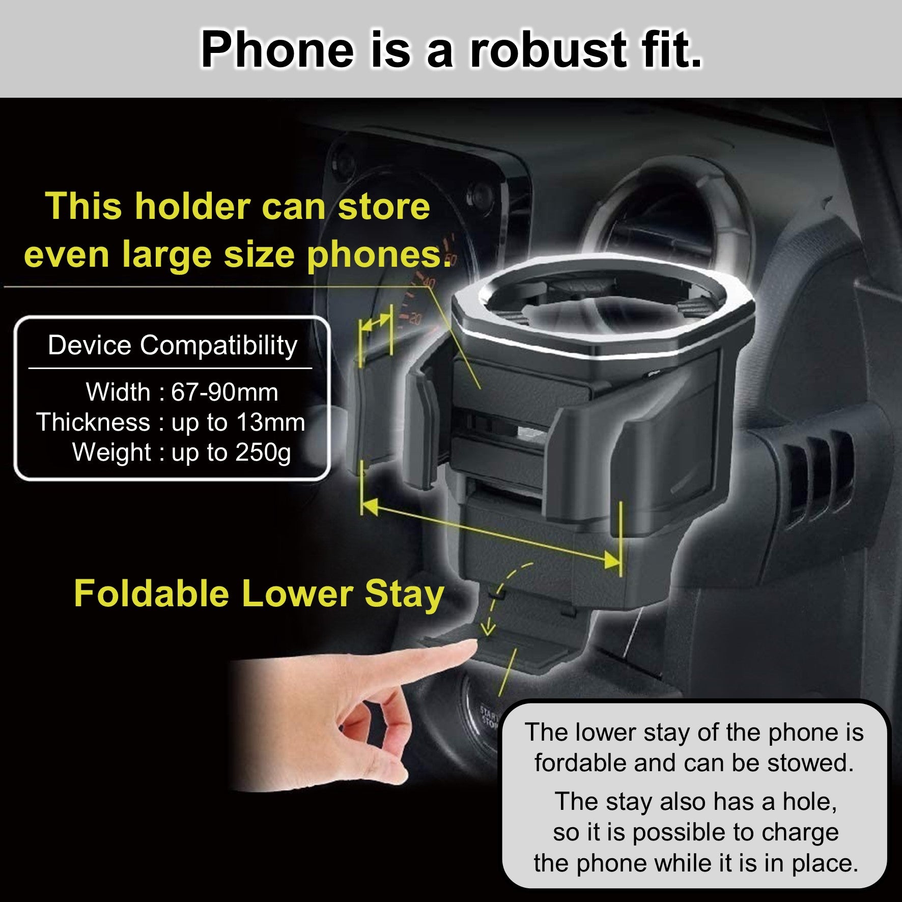 EXEA Drink Cup and Phone Holder Jimny (2018-ON)
