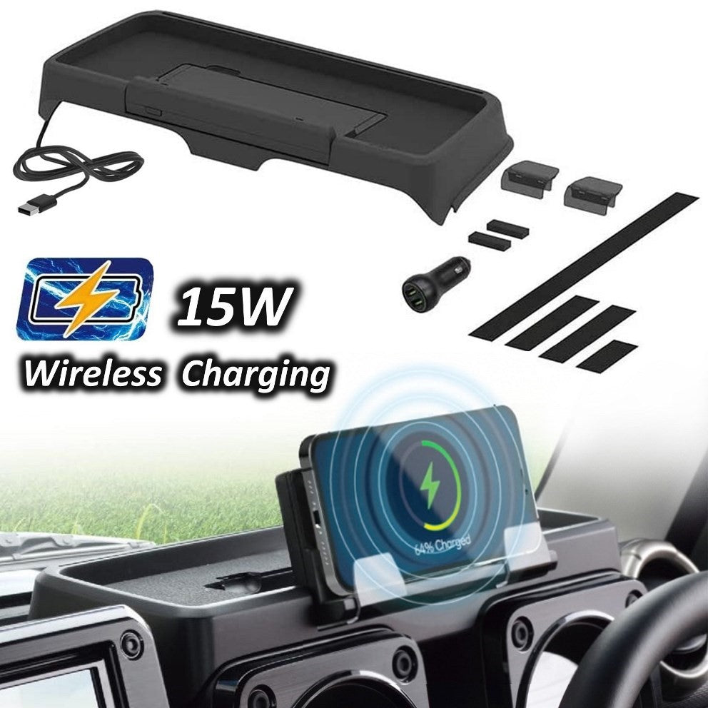 EXEA Dashboard Storage Tray with Phone Stand and Charger Jimny JB74 (2018-ON)