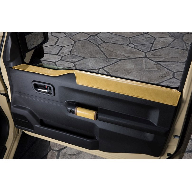 カスタムフレーム●扁額●450×1020mm★シャンパンG★高級別注★ JAOS フロントスポーツカウル 塗装品 タフブラック ジムニー JB64系