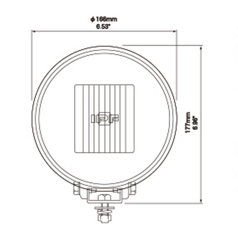 IPF 968 Hybrid Reflector Driving Lights (S-9681, S-9682)