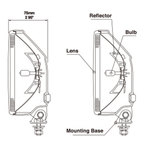 IPF 968 Hybrid Reflector Driving Lights (S-9681, S-9682)