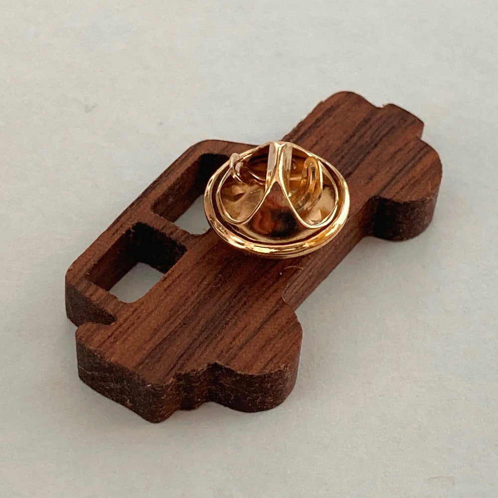 Handmade Jimny-shaped Wooden Lapel Pin