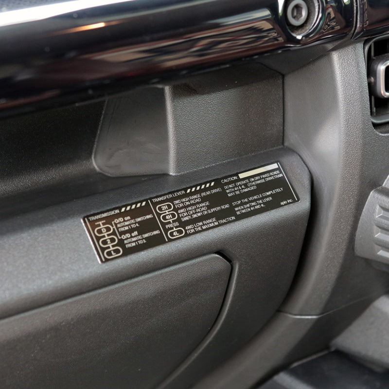APIO Shift Pattern Plate Jimny (2018-ON) MT/AT