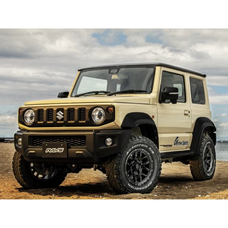 RAYS DAYTONA F6 Boost Semigloss Black 16" Wheels for Jimny
