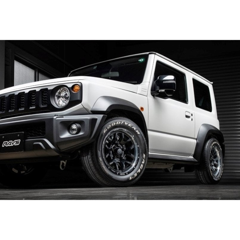 RAYS DAYTONA F6 Boost Semigloss Black 16" Wheels for Jimny