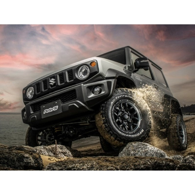 RAYS DAYTONA F6 Boost Semigloss Black 16" Wheels for Jimny