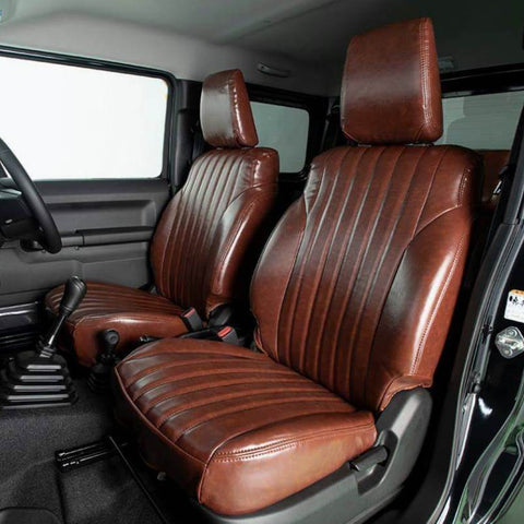 SHOWA GARAGE Premium Leather Seat Covers Brown Jimny JB74 (2018-ON)