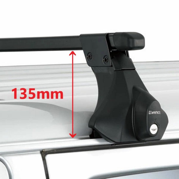 INNO Square Roof Bars with Rain Gutter Foot Jimny JB74 (2018-ON)