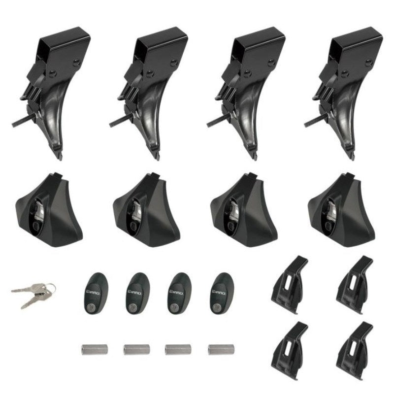 INNO Square Roof Bars with Rain Gutter Foot Jimny (2018-ON)