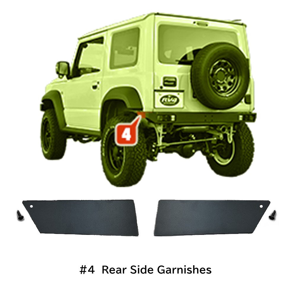 RV4 WILD GOOSE Heavy-duty Steel Rear Bumper type 1 Jimny (2018-ON)