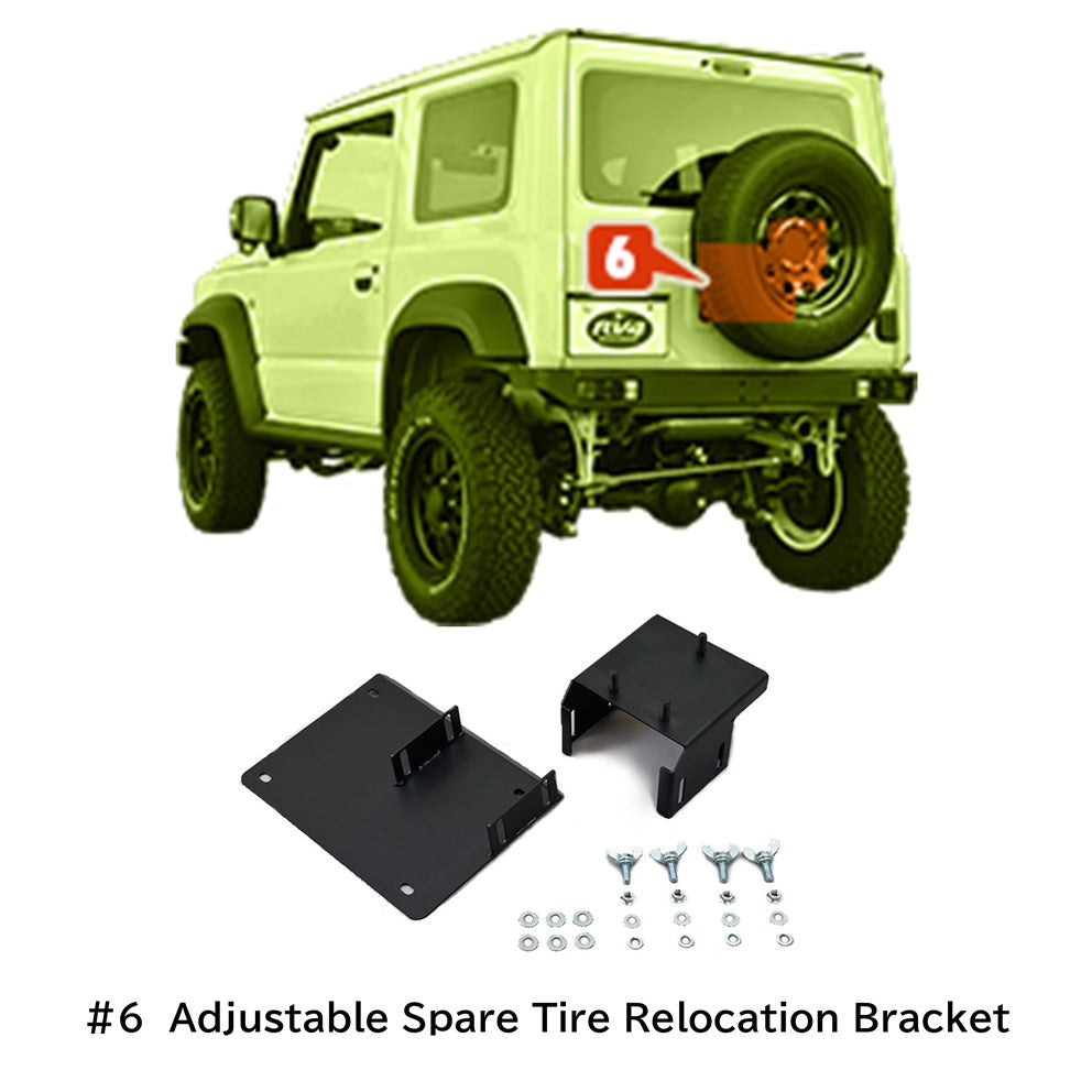 RV4 WILD GOOSE Heavy-duty Steel Rear Bumper type 1 Jimny (2018-ON)