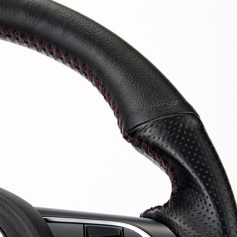 SHOWA GARAGE Hand-stitched Genuine Leather Steering Wheel