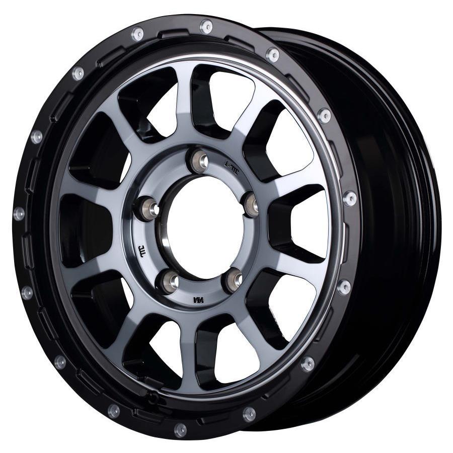 MID NITRO POWER M10 PERSHING Black Clear 16" Wheels for Jimny