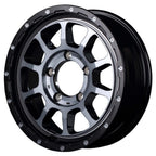 MID NITRO POWER M10 PERSHING Black Clear 16" Wheels for Jimny