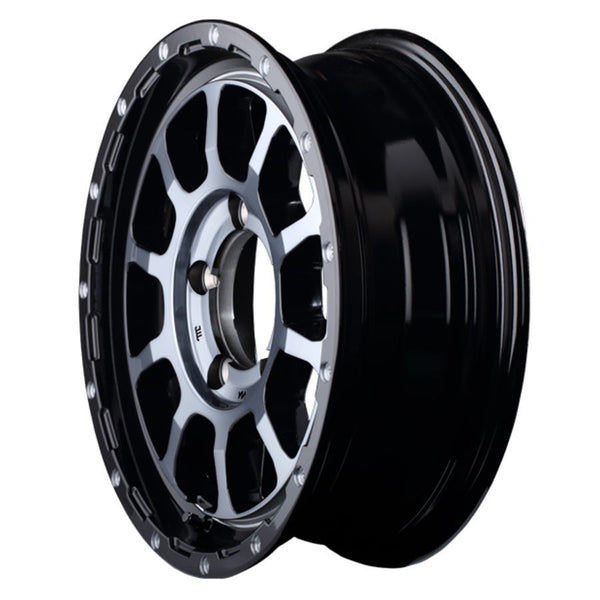 MID NITRO POWER M10 PERSHING Black Clear 16" Wheels for Jimny