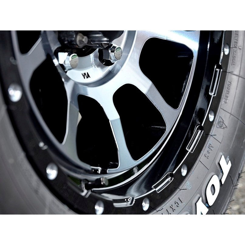 MID NITRO POWER M10 PERSHING Black Clear 16" Wheels for Jimny