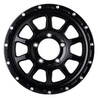 MID NITRO POWER M10 PERSHING Semi-Gloss Black 16" Wheels for Jimny