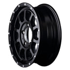 MID NITRO POWER M10 PERSHING Semi-Gloss Black 16" Wheels for Jimny