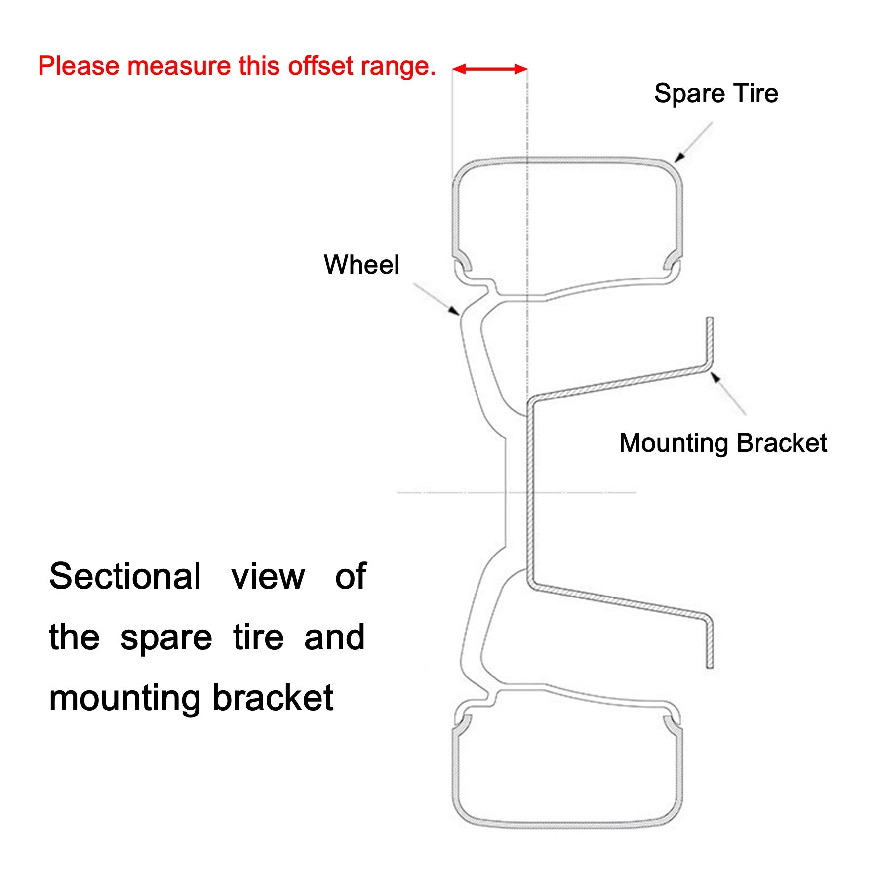 TANIGUCHI Rotopax Spare Tire Adjustable Mount Bracket PLOT Jimny