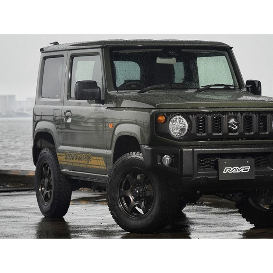 RAYS Gram Lights 57DR-X Super Dark Gunmetal 16" Wheels for Jimny