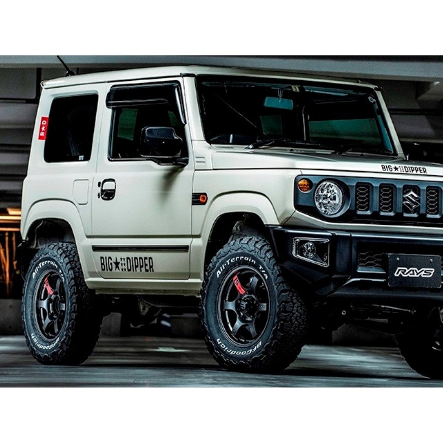 RAYS Gram Lights 57DR-X Super Dark Gunmetal 16" Wheels for Jimny