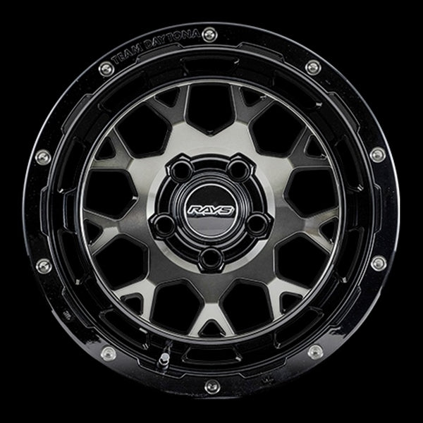 RAYS DAYTONA M9 Matte Gunmetal / Rim Diamond Cut 16" Wheels for Jimny