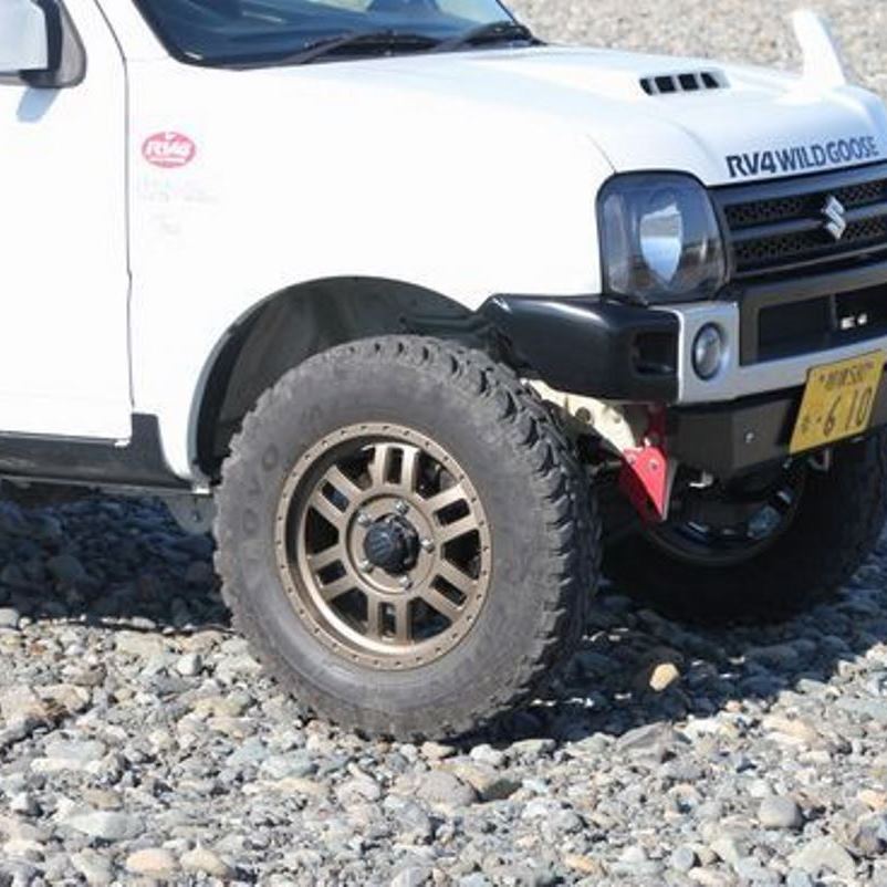 RV4 WILDGOOSE XC-GEAR Black 16" Wheels for Jimny