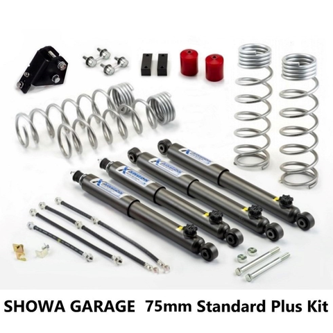 SHOWA GARAGE 75mm Lift Standard Plus Suspension Kit Jimny JB74 (2018-ON)