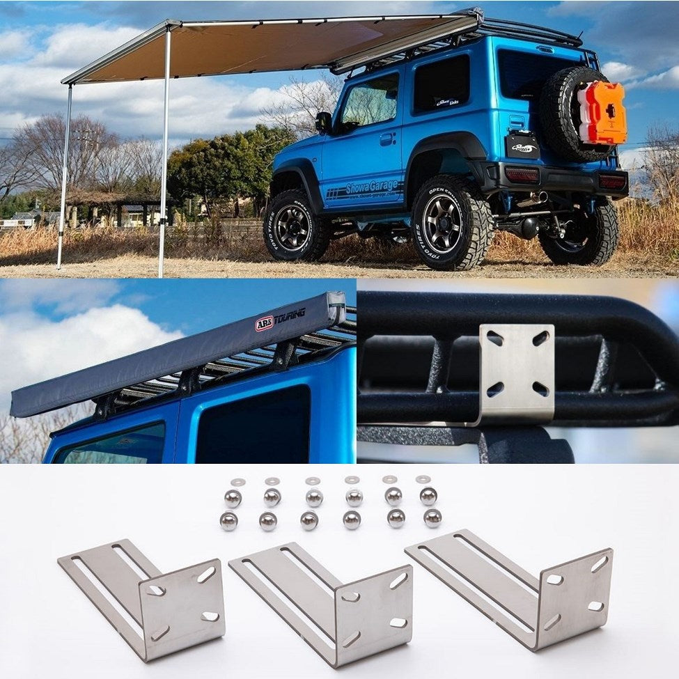 SHOWA GARAGE Rain Gutter Roof Rack L-size Wide for Jimny (2018-ON)