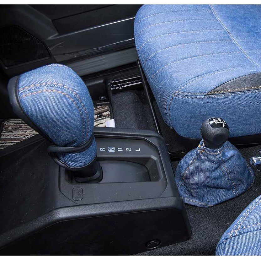 GRACE Denim Shift Knob Grip & Boot Covers Jimny (2018-ON) AT