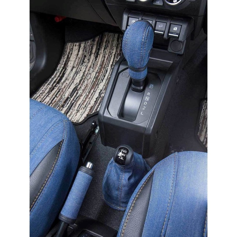 GRACE Denim Shift Knob Grip & Boot Covers Jimny (2018-ON) AT