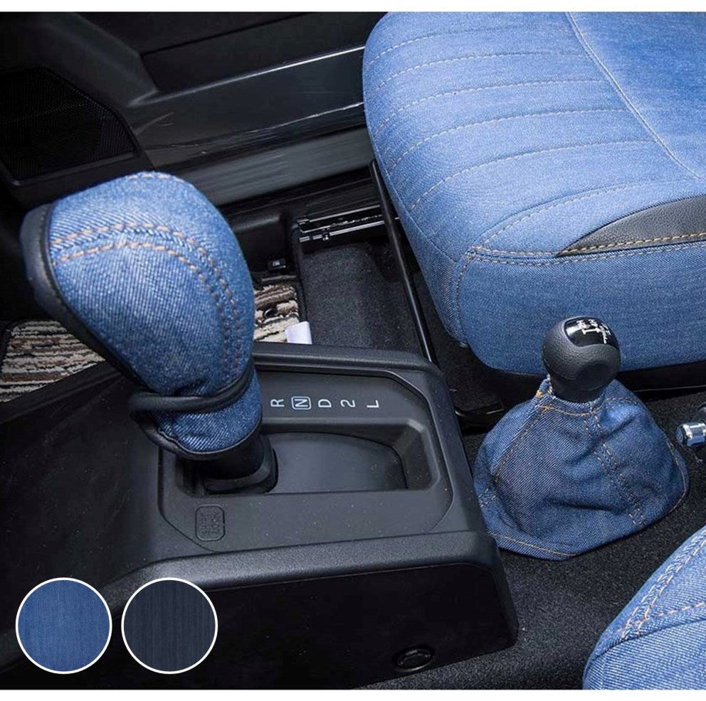 GRACE Denim Shift Knob Grip & Boot Covers Jimny (2018-ON) AT