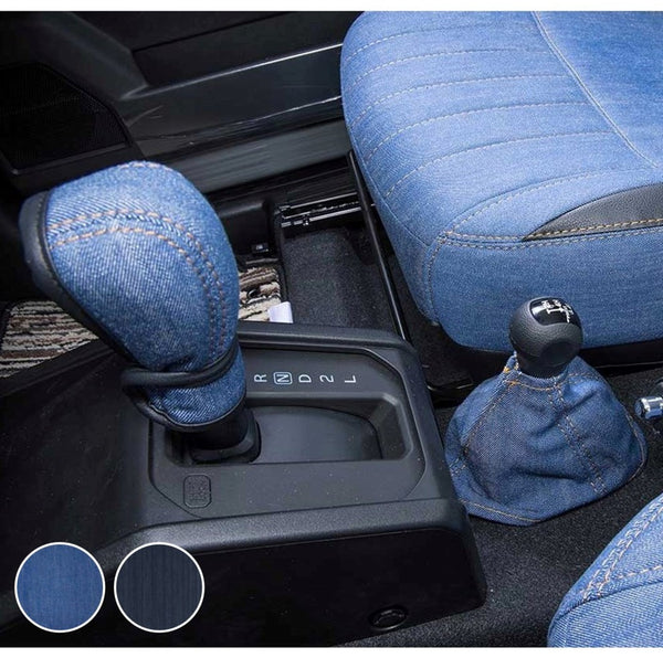 GRACE Denim Shift Knob Grip and Boot Covers Jimny JB74 (2018-ON) AT