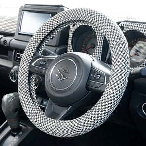 GRACE Houndstooth Steering Wheel Cover