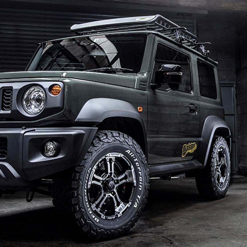 RAYS DAYTONA FDX-J Black Diamond Cut 16" Wheels for Jimny