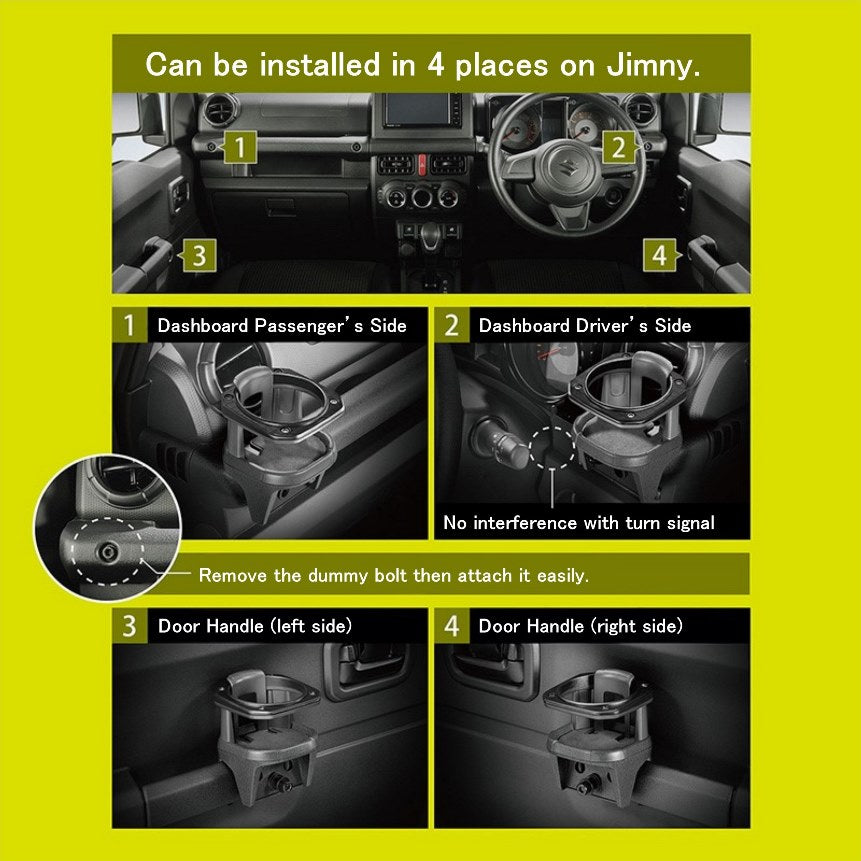 CARMATE Drink Cup Holder Jimny (2018-ON)