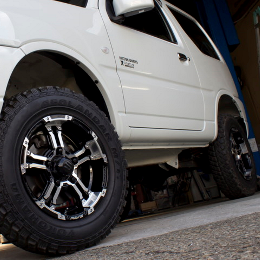 RAYS DAYTONA FDX-J Black Diamond Cut 16" Wheels for Jimny