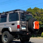 PLOT Rotopax Spare Tire Adjustable Mount Bracket for Land Cruiser