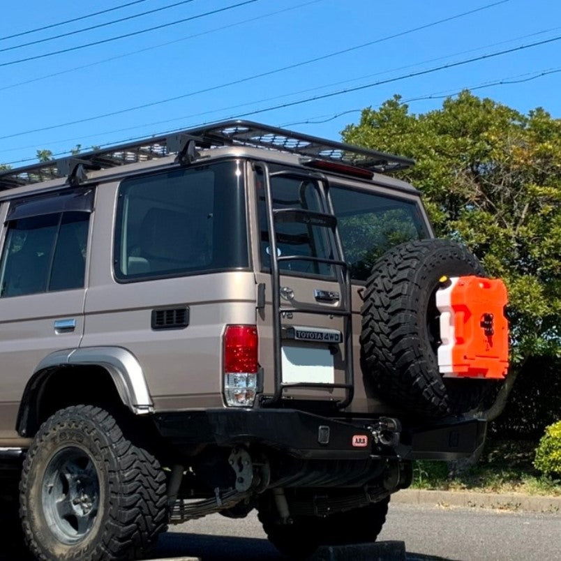 PLOT Rotopax Spare Tire Adjustable Mount Bracket for Land Cruiser